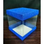 DIY Kotak Hadiah PVC box SS 6x6x6 transparent  Eksklusif Berkilau Model Khawin 6x6x6 Inch