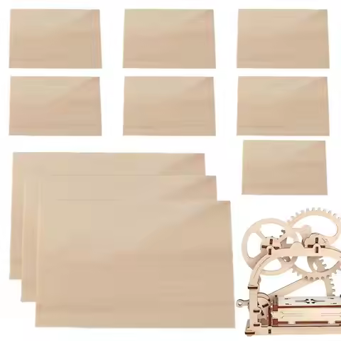 10 PCS Basswood Sheet 3mm Plywood Basswood Sheets Unfinished Thin Wood Sheets For Laser Cutting Engr
