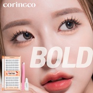 CORINGCO BOLD False Eyelashes Idol Eyelash Kit Self Adhesive Eyelashes Individual Eyelashes Partial 