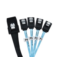Minisas sff8087 to 4 * SATA 6GB data cable forward line reverse line 1 minute 4 1 minute 4