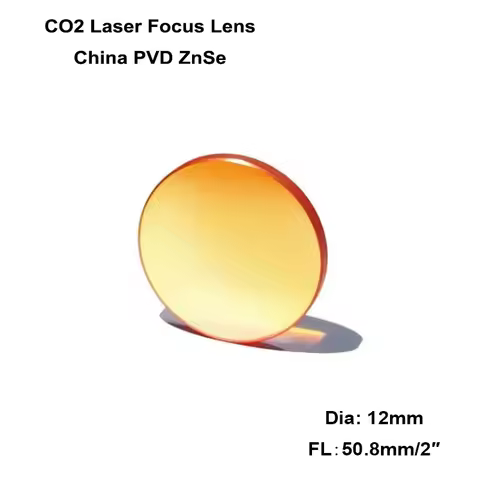 1pc Znse Focus Lens Diameter 12mm Focal Length 50.8mm 2'' for CO2 Laser Stamp Engraving Cutting Mach