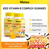 Halal Kids Vitamin B Complex Gummies 60's,Vitamin B1 B2 B6 B12,Folic Acid,Orange Flavor,B Complex Vi