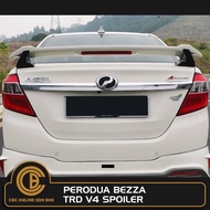Perodua Bezza TRD V4 Spoiler WITH PAINT