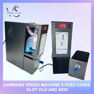 Carwash Vendo Machine 5 Peso Coins Slot Old and New