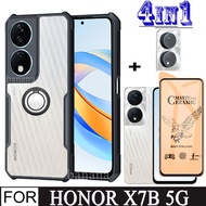 Honor X7B 5G Shockproof Phone Case for Honor X7b X8b 4 in 1 Privacy Ceramic Full Matte Screen Protec