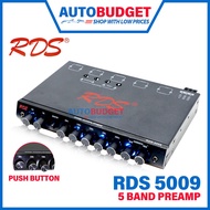 RDS-5009 | 5-Band Pre-Amp | Push Button Parametric PreAmp | PreAmp 5 Band Equalizer with Subwoofer |