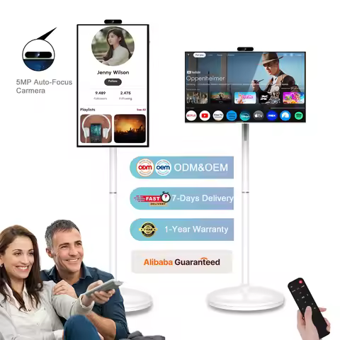 32 Inch Portable LED TV with Android 13 Fitness Battery Power Smart Mini LED Backlit HDTV Wireless T