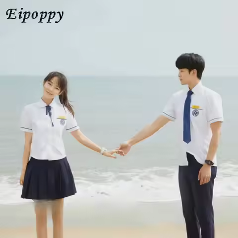 School Uniform Shirt High School Student Graduation Class Uniform Set