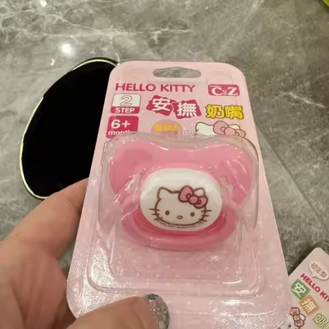 Anime Original Sanrio Hello Kitty Ultra Soft Baby Pacifier Silicone Newborn Soothers 2026 Food Grade