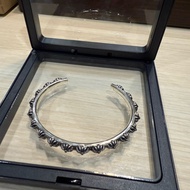 Counter Purchase CHROME HEARTS BANGLE CROSS BAND 3 L Size Bracelet
