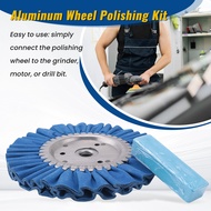 8Pcs 8Inch Airway Buffing Wheel Aluminum Wheel Polishing Kit Safe Flange in Diameter 5/8 Inch Arbor