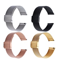 Metal Smart Watch Strap For Garmin Vivoactive 4S/Venu 3S/2S/Forerunner 265S 255S Wristbands 18mm Stainless Steel Bracelet