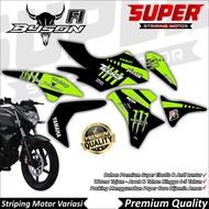 Byson FI New Stickers Anti-Fade Cool Byson Striping Byson FI NEW Striping Yamaha Byson FI New Tech 3
