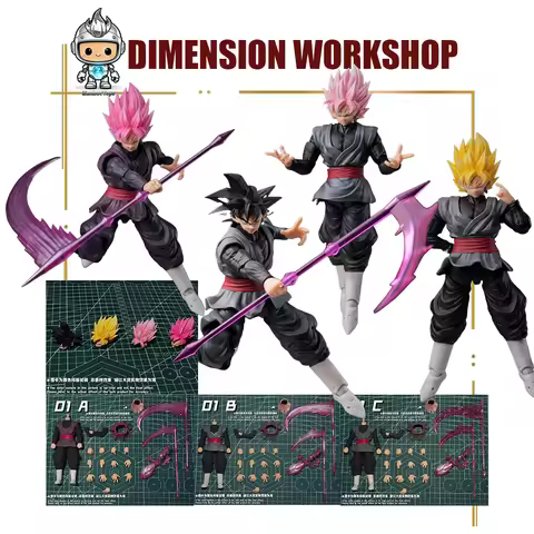 In Stock Dragon Ball Black Goku Fused Zamasu Goku Black Dimension Workshop DIMENSIONIA 01A B C God R