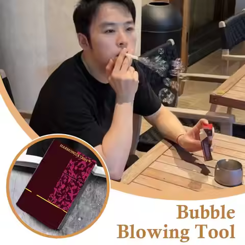 2026 New Cigarette Styling Accessory Funny Bubble Machine 1 Smoking Case 2 Pipes 5 Bubble Water Phot