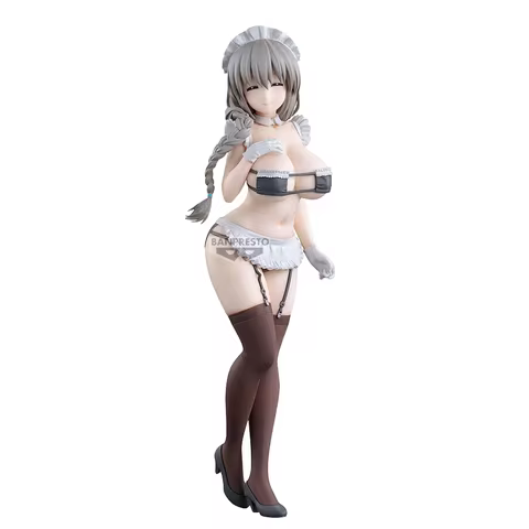 Banpresto Uzaki chan Wants to Hang Out Anime Figurines Glitter&Glamours Uzaki Tsuki Maid Action Figu