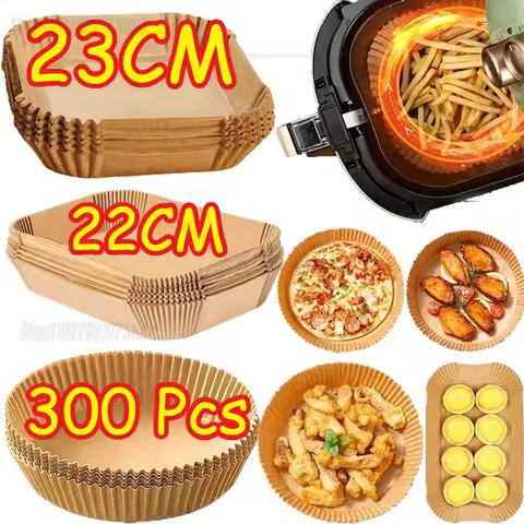 Air Fryer Paper-Non-stick,oil-resistant,square Parchment for 2-8QT Air Fryer-Kitchen for Frying,Baki