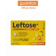 Leftose Lozenges Lyzomax 90mg Honey Lemon Flavour