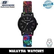 (OFFICIAL WARRANTY) Skechers SR6309 Analog Quartz Black Polycarbonate Case & Silicone Strap  Watch (