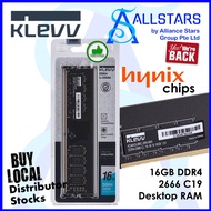 KLEVV 16GB DDR4 2666MHz CL19 Performance Desktop RAM / Long DIMM / UDIMM (KD4AGU88C-26N190A)