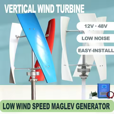Wind Turbine Generator 5000W 8000W 10000W 12V 24V 48V Vertical Axis Motor Kit for Home Power Supply