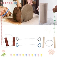 CLEVER Mud Cutting Line, Pottery DIY Handmade Ceramic Steel Wire Drawing, Wire Clay Cutter Pottery T