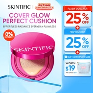 [Best Seller] SKINTIFIC Cover Perfect Pink Glow Cushion Foundation | Full Coverage Glowing Finish Gl