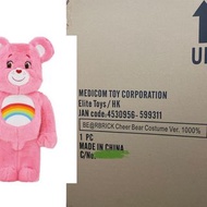 全新啡箱未開 Medicom BE@RBRICK Cheer Bear  Bearbrick 1000%