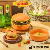 Tablew Tableware Set Burger Novel Bowls Plates Love Life Ceramic Set Beautiful Plates Salad Bowls Cr