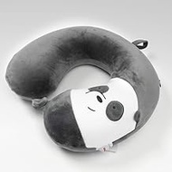 MINISO We Bare Bears- Memory Foam U-Shaped Pillow (Dark Grey)