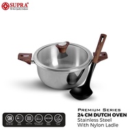 Supra Stainless Steel Dutch Oven Pan 24 Cm Premium