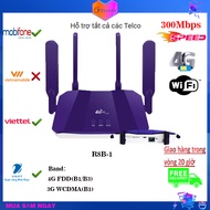 cục phát wifi 4G LTE wifi không dây 300Mbps với cổng LAN 4 Ăng-ten Modem Bộ mở rộng wifi Điểm phát s