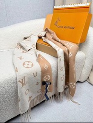 Louis Vuitton Scarf lv雙面羊毛圍巾Reykjavik 2.0圍巾 Monogram 花卉 頸巾