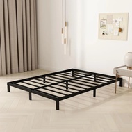 【24 Hours Shipping】 8 Inch California King Size Bed Frame, No Spring, No Noise, Easy To Assemble, Black, Heavy Duty Metal Platform Bed Frame