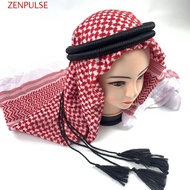 ZENPULSE Arab Head Scarf Rope, Comfortable Traditional Arabian Headband, Agal Muslim Keffiyeh Tassel