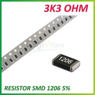 Resistor SMD 3.3K 3K3 OHM 1206 5%