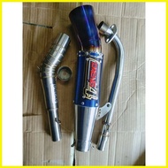 ♞,♘,♙*Raider j pro open pipe ***Daeng sai4***anodize blue  GP warrior type replica