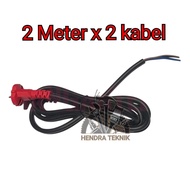 KABEL LISTRIK TEMBAGA 2X2M 2x3M 2x5M 3x3M KABEL 0.75MM COLOKAN STOP KONTAK MURAH BAGUS