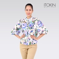 ITOKIN เสื้อเชิ้ตคอจีนแขนบอลลูน เนื้อผ้าซาติน CLASSIC STYLISH SHIRT W5B164