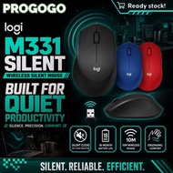 Logitech M331 Silent Plus Wireless Mouse | 2.4GHz USB Nano Receiver | 1000DPI | Klik Senyap | Untuk 