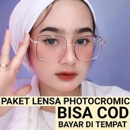 Terbaru Kacamata Lensa Photocromic // 9691 // Kacamata Wanita //