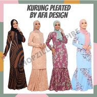 NEW DESIGN - Baju Kurung Pleated By AFA Design / Kurung Moden / Material Chiffon Crepe