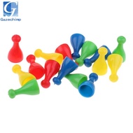 [Gazechimp] 16pcs Plastic Chess Pieces Replacement Set, Spare Chess Draughts for , Flying Chess, Boa