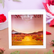 POPMART SKULLPANDA Valentines Day Figurine Storage Display Scene Box Gift PVC Material Home Decorati