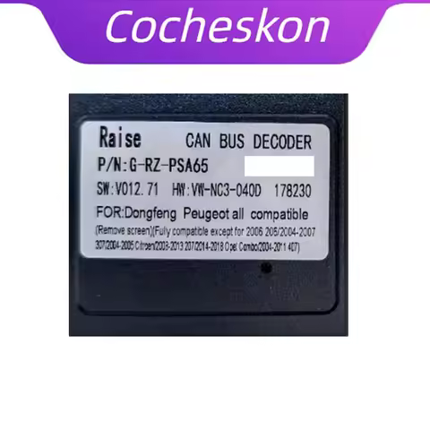 Car Adapter Canbus Box Android Radio G-RZ-PSA65 RAISE For PEUGEOT C5 Elysee C-Qurtre DS6 508 408 C4 