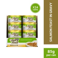 PURINA Fancy Feast Grilled Salmon Feast in Gravy Wet Cat Food (24 x 85g)
