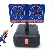 [HOT 2023] For Nerf Guns Bullets Auto Reset Electric Shooting Target Accessories Kids Sound Light Shooting Game Toys High Precision Scoring