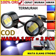 MATA LED EAGLE EYE STROBE 3 LED DRL EAGLE EYE FLASH STROBE WITH BRACKET - White