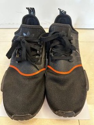<二手無盒> Adidas NMD R1 Running Shoes跑鞋 運動鞋 US9 Black colour 黑色