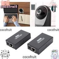 COCOFRUIT A Pair of USB Extender, Single Ethernet Cat5e 6 7 with 4 USB 2.0 Hub Ethernet LAN Extender